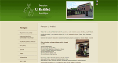 Desktop Screenshot of penzion-kurdejov.cz